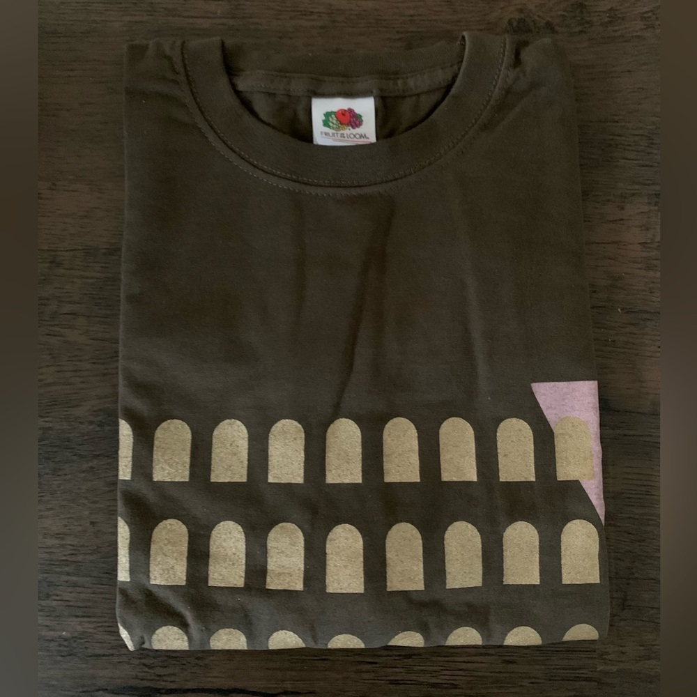Fruit of the Loom Rome Italy Roma Colosseo Italian T-Shirt Brown Unisex L. NWT - Picture 7 of 9